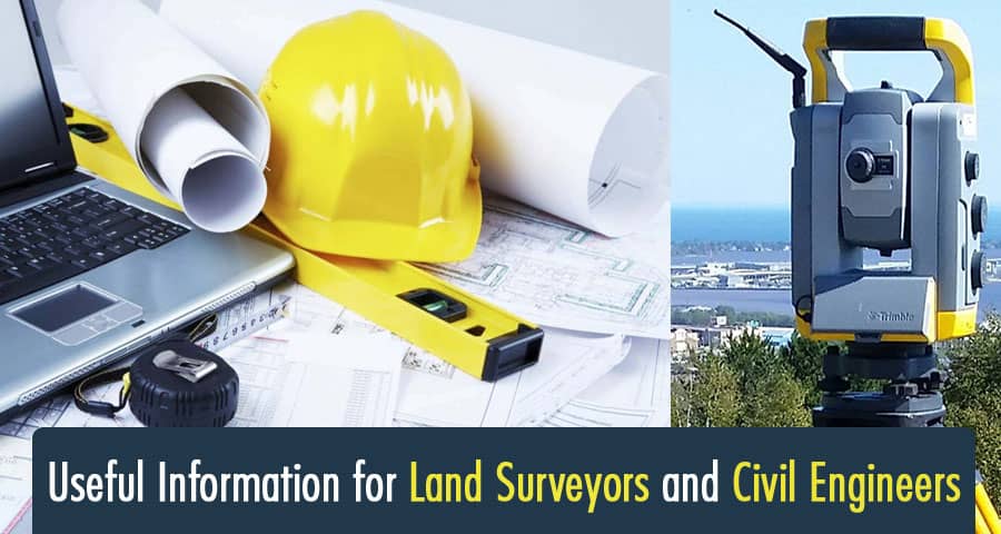 Useful Information For Land Surveyors And Civil Engineers