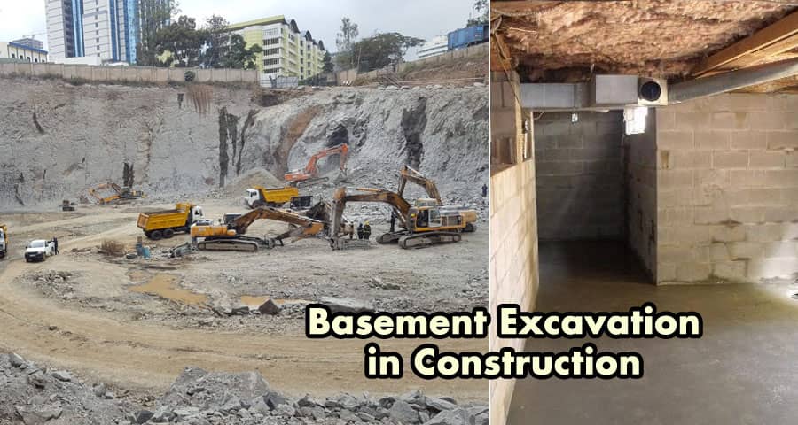 Types Of Basement Excavation | Basement Excavation In Construction