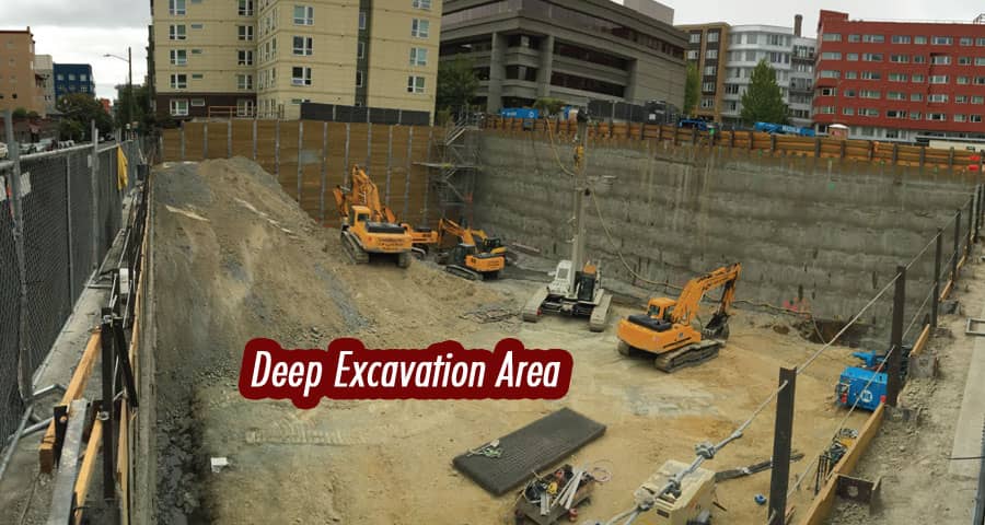 How to Work in the Deep Excavation Area