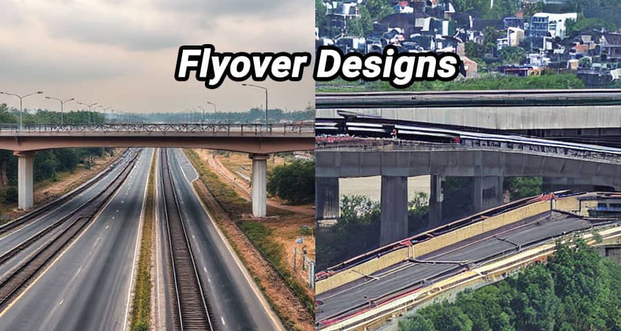 Flyover designs and construction methods