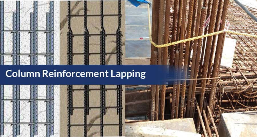 Column Reinforcement Lapping Details | Steel Bar Overlap Formula