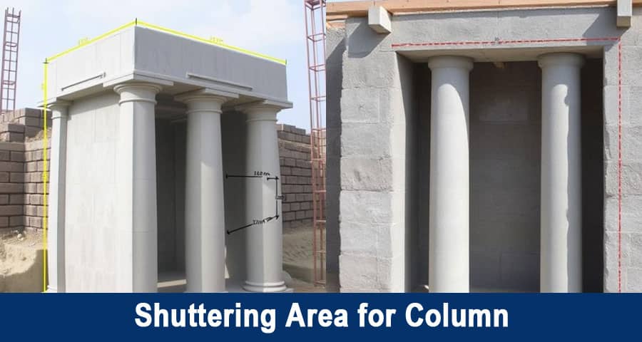 How to Measure the Shuttering Area for Column?