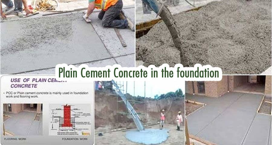 Analysis of Plain Cement Concrete in the foundation