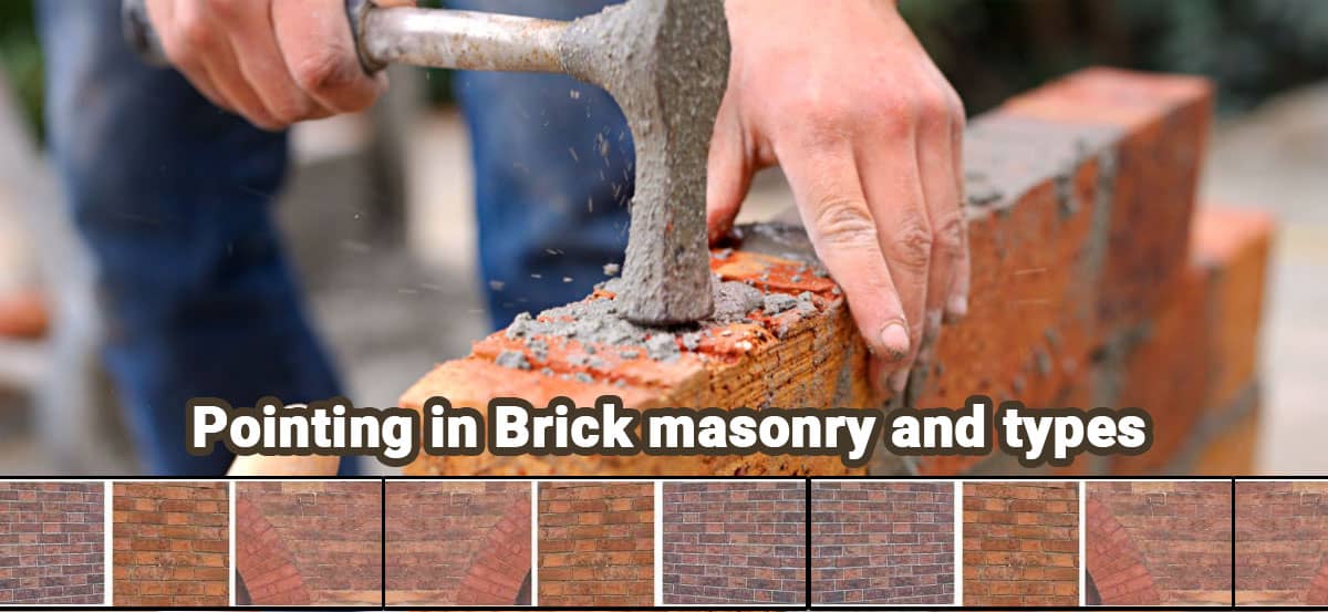 Pointing in Brick masonry and types