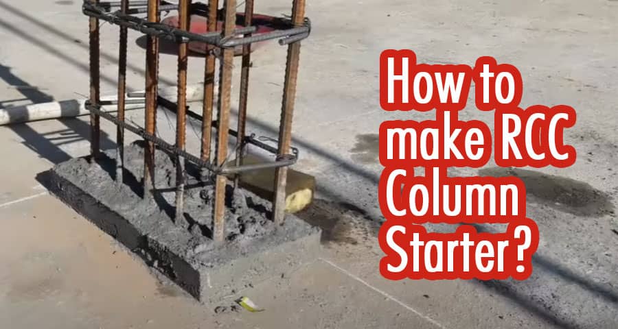 How to make RCC Column Starter | RCC Column