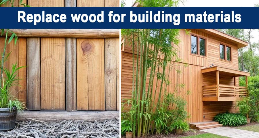 What can replace wood for building materials?