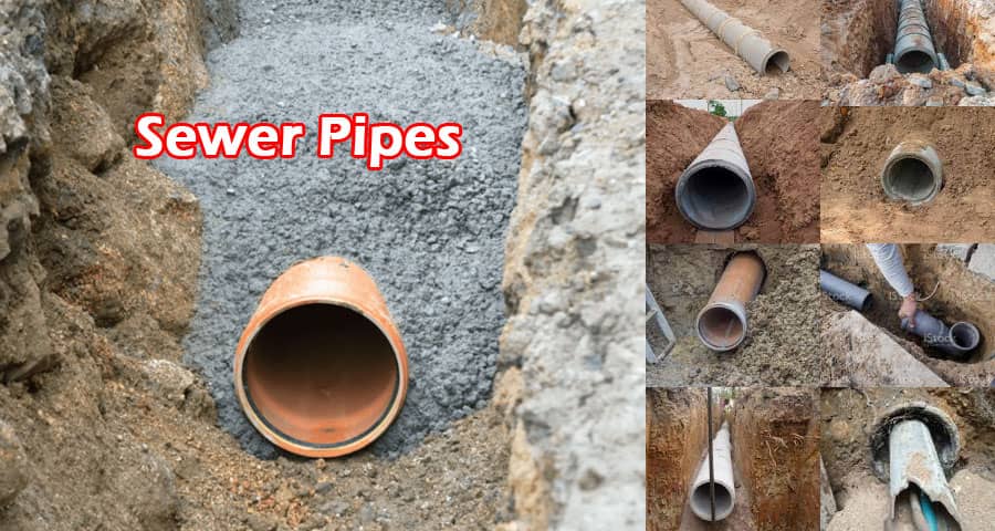 How do you define sewer pipes and what are their varieties?