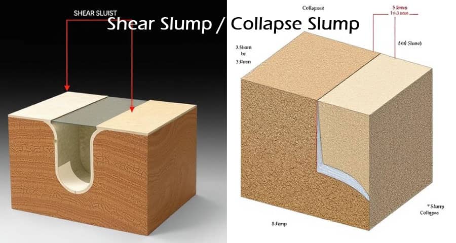 Differences Between Shear Slump and Collapse Slump in Slump Test