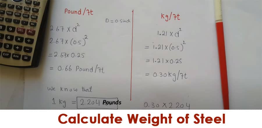 Brief Note on Calculate Weight of Steel
