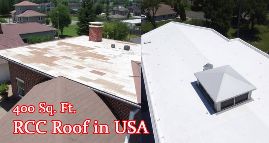 400 Sq Ft RCC Roof in the USA