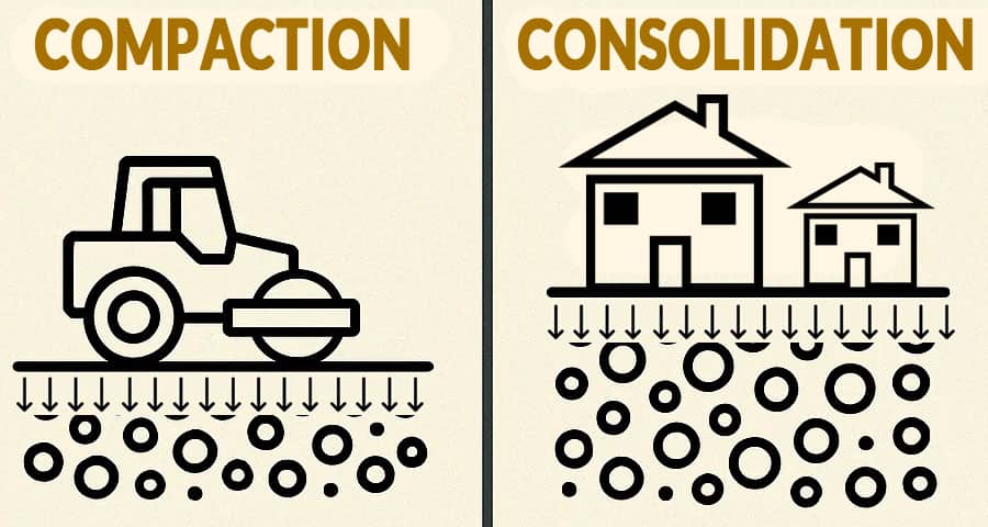 Difference Between Compaction and Consolidation