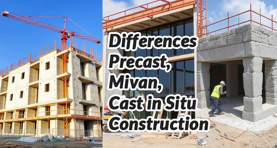 Difference Between Precast , Mivan and Cast in Situ Construction