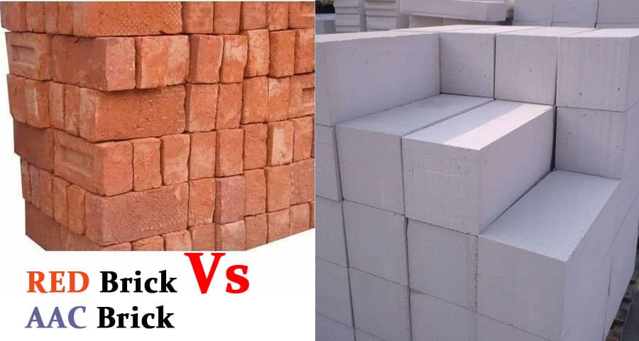 Difference Between Red Brick and AAC Brick