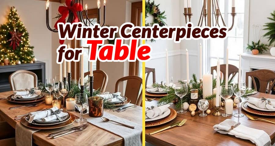 Winter Centerpieces for Table