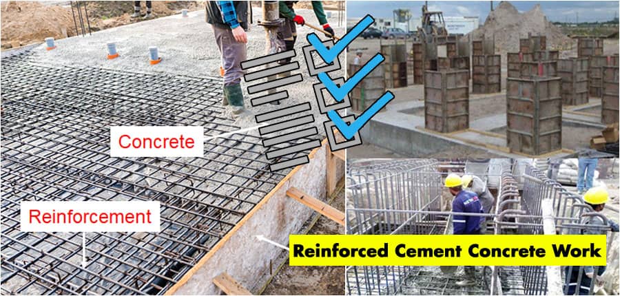 Reinforced cement concrete quality control checklist