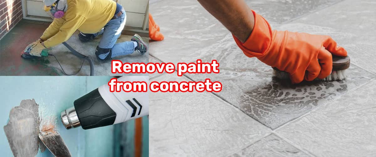 Remove paint from concrete