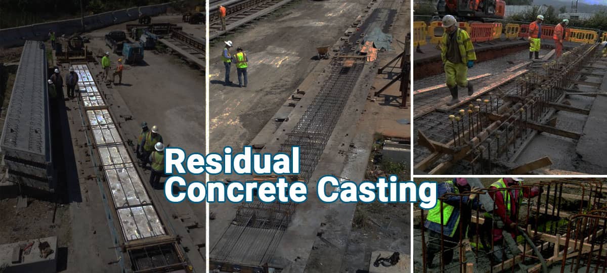 Utilization of Residual Concrete Casting Structures