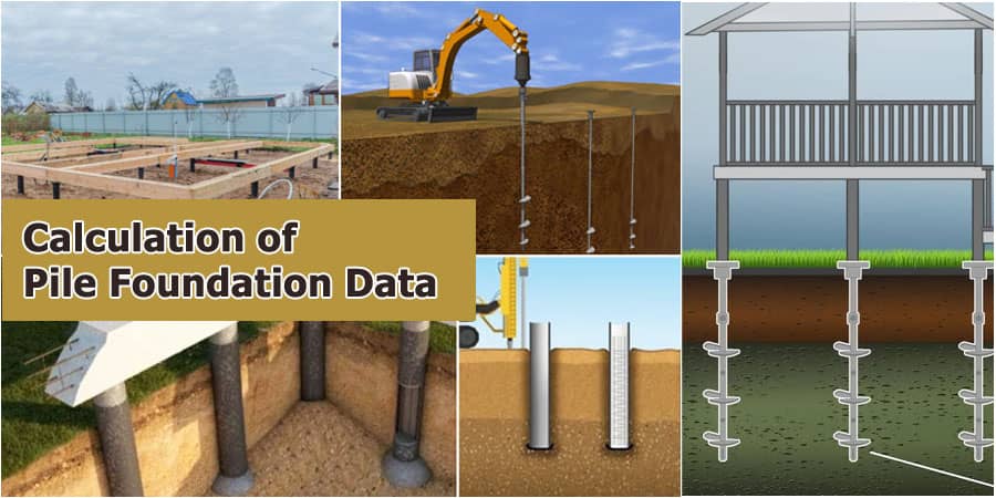 Calculation of Pile Foundation Data