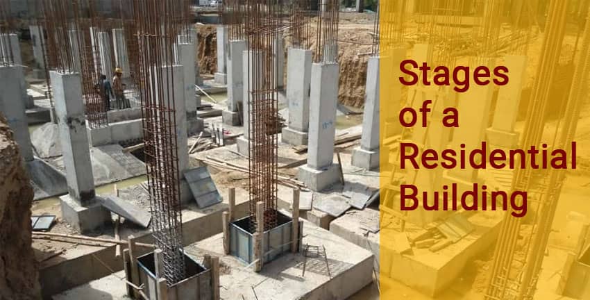 Stages in Construction of a Residential Building