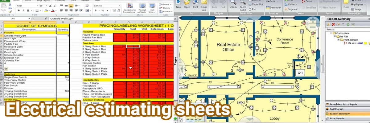 Electrical Estimating sheets